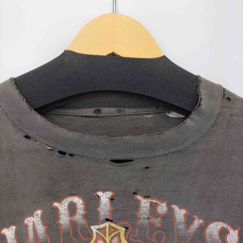 ハーレーダビッドソン HARLEY-DAVIDSON 80-90SフロントプリントクルーネックTシャツ ボロ メンズ