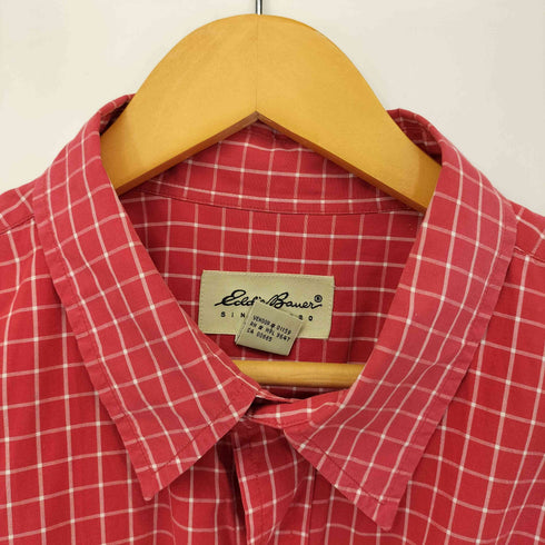 エディーバウアー Eddie Bauer 90S レギュラーカラーL/Sチェックシャツ メンズ JPN:XL