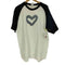 ARAKI Printstar ボディ 心霊 ハートプリント S/S ラグラン Tシャツ メンズ import:XL
