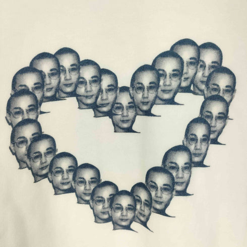 ARAKI Printstar ボディ 心霊 ハートプリント S/S ラグラン Tシャツ メンズ import:XL