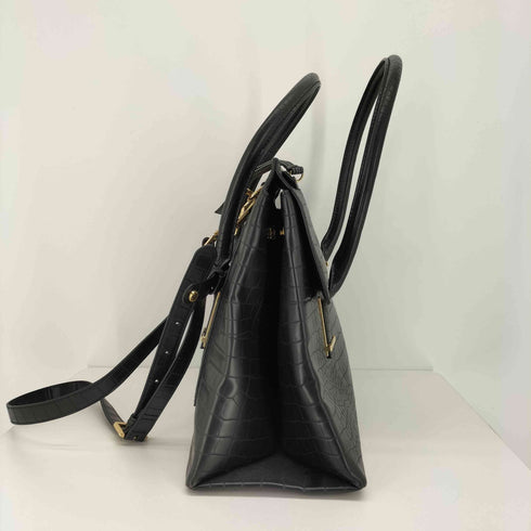 チャールズアンドキース CHARLES&KEITH クロコ型押し 2way ハンドバッグ レディース