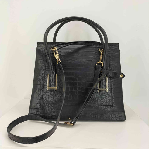 チャールズアンドキース CHARLES&KEITH クロコ型押し 2way ハンドバッグ レディース