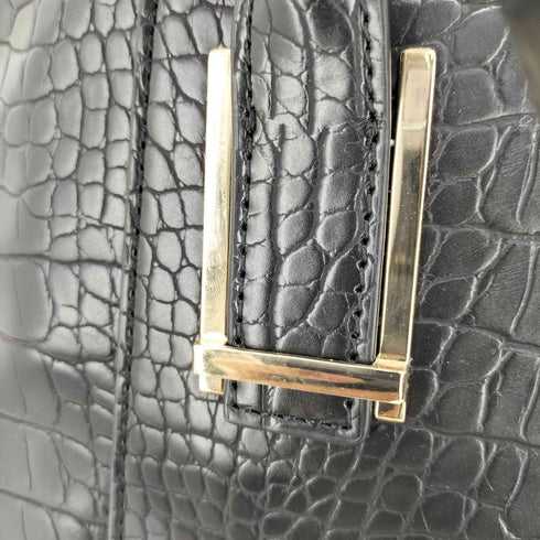 チャールズアンドキース CHARLES&KEITH クロコ型押し 2way ハンドバッグ レディース