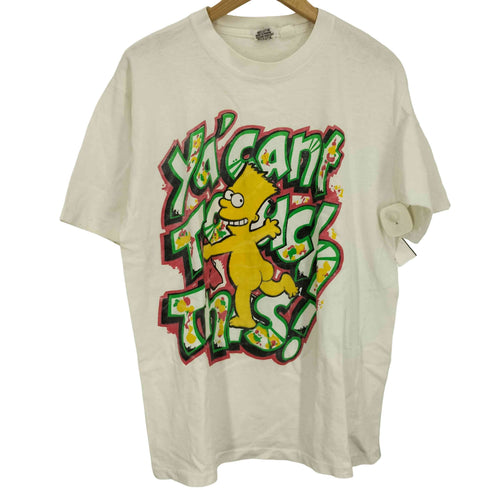90S SIM キャラクタープリント S/S Tシャツ アニメ Tシャツ 袖シングルステッチ メンズ import:L