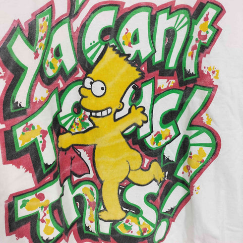 90S SIM キャラクタープリント S/S Tシャツ アニメ Tシャツ 袖シングルステッチ メンズ import:L