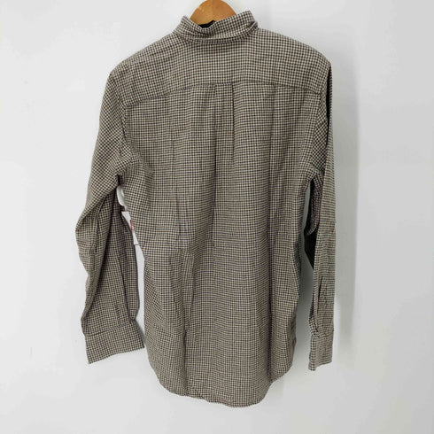 ランズエンド LANDS END ボタンダウン チェックネルシャツ メンズ import:S