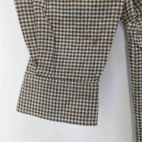 ランズエンド LANDS END ボタンダウン チェックネルシャツ メンズ import:S
