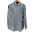 ランズエンド LANDS END リネン チェックシャツ メンズ import:M
