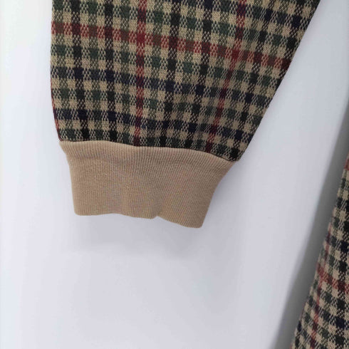 ランズエンド LANDS END L/Sチェックポロシャツ メンズ import:M