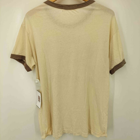 90S USA製 VINTAGE VANTAGE ボディ MONTANA プリント リンガー Tシャツ メンズ import:M