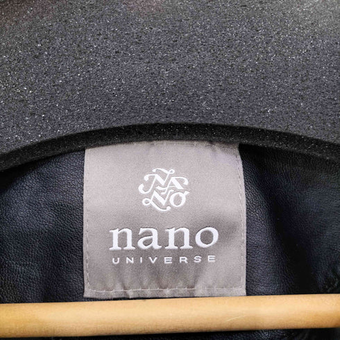 ナノユニバース NANO universe シングル ライダースジャケット メンズ import:L