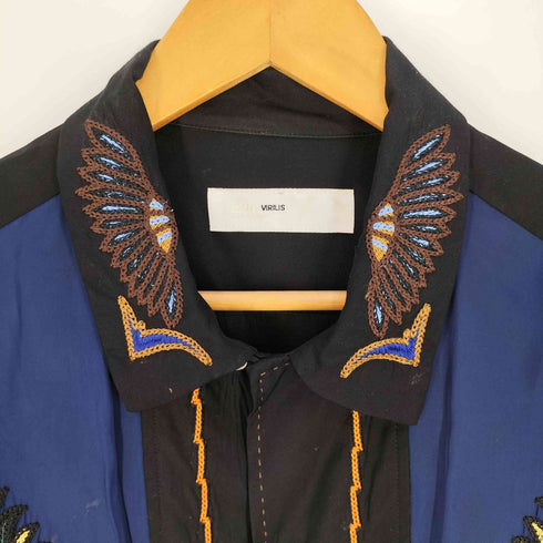 トーガビリリース TOGA VIRILIS Rayon Embroidery Shirts レーヨン エンブロイダリー シャツ メンズ 48