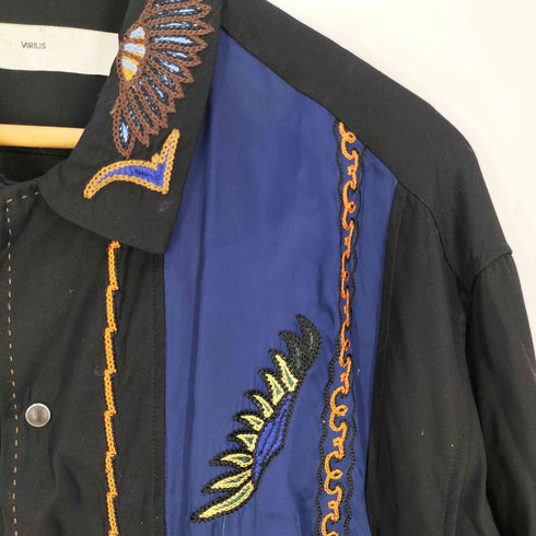 トーガビリリース TOGA VIRILIS Rayon Embroidery Shirts レーヨン エンブロイダリー シャツ メンズ 48