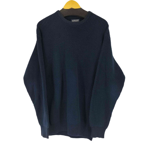ランズエンド LANDS END 90s USA製 コットン クルーネック ニット メンズ