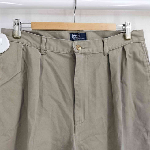 ポロバイラルフローレン Polo by RALPH LAUREN 90-00s USA製 初期タグ ポロチノ 2タックチノパンツ メンズ 33×34
