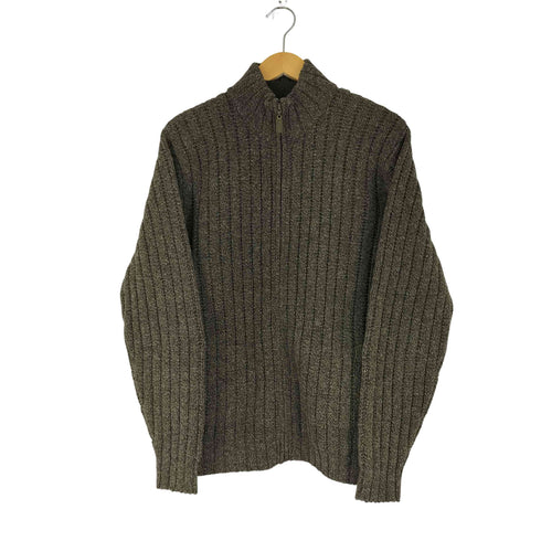 ランズエンド LANDS END ウール ドライバーズニット メンズ import:M