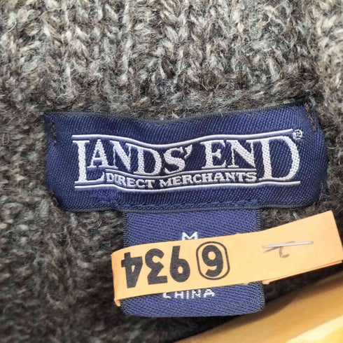 ランズエンド LANDS END ウール ドライバーズニット メンズ import:M