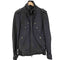 ジャックローズ JACKROSE ラムレザー ウエストベルト X クロス ジップ シングル ライダース ジャケット メンズ JPN:3