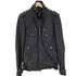 ジャックローズ JACKROSE ラムレザー ウエストベルト X クロス ジップ シングル ライダース ジャケット メンズ JPN:3