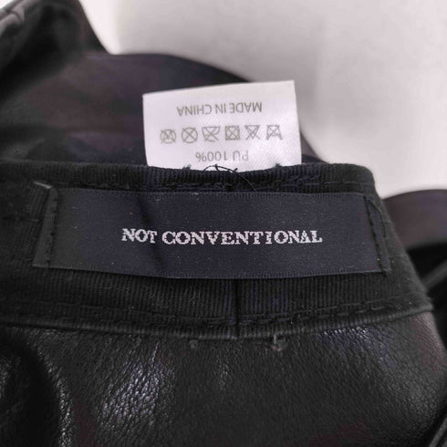 ノットコンベンショナル NOT CONVENTIONAL フェイクレザーバケットハット メンズ