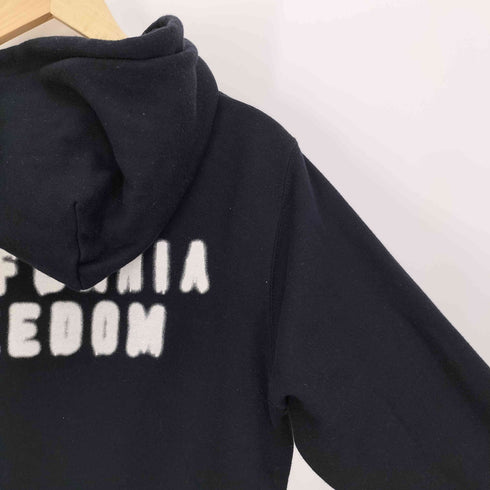 ジャックローズ JACKROSE CALIFORNIA FREEDOM バックプリント ドローコード ジップアップ パーカー メンズ JPN:M