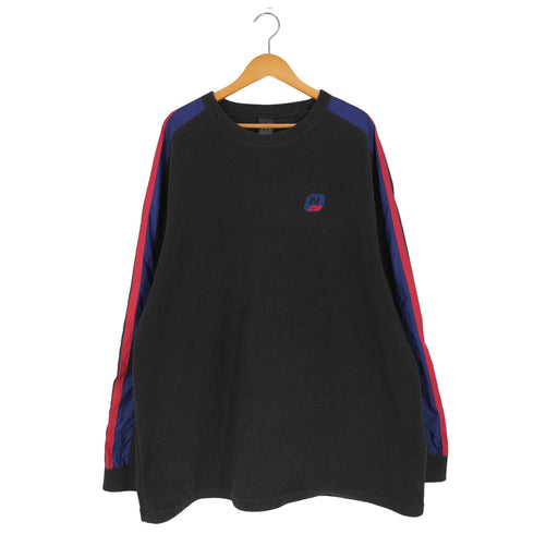 ナイキ NIKE 90s 黒タグ ロゴワッペン サイドテープ フリーススウェット メンズ import:XL