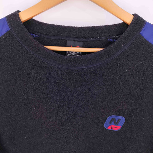 ナイキ NIKE 90s 黒タグ ロゴワッペン サイドテープ フリーススウェット メンズ import:XL