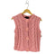 ザラ ZARA フラワーボタンニットトップベスト レディース import:M