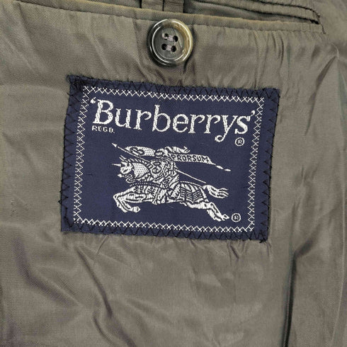 バーバリーズ BURBERRYS 80S~ MADE IN FRANCE ウールダブルテーラードジャケット メンズ