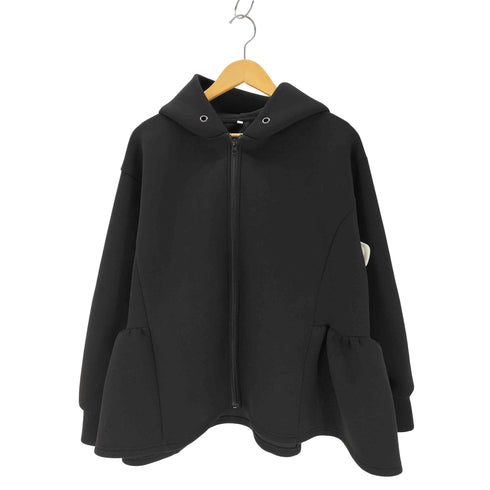 コカ coca ハリ感ソフトスウェットニットサイドフレアフードパーカー レディース JPN:L