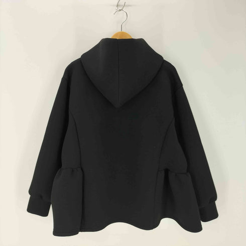 コカ coca ハリ感ソフトスウェットニットサイドフレアフードパーカー レディース JPN:L