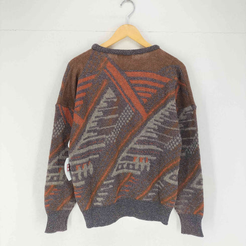 インターメッツォ INTERMEZZO 総柄 ウールニットセーター メンズ import:M