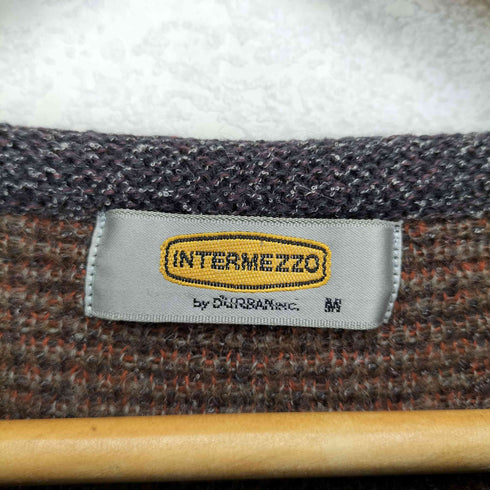 インターメッツォ INTERMEZZO 総柄 ウールニットセーター メンズ import:M