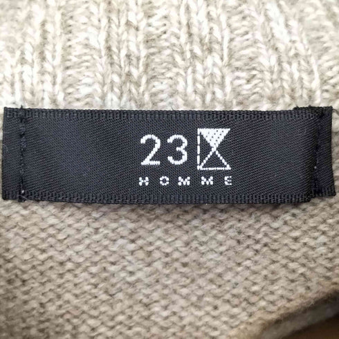 ニジュウサンクオム 23区HOMME ウール ドライバーズニット メンズ JPN:46
