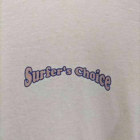 Surfer's Choice 90S USA製 背面ロゴプリント S/S クルーネック Tシャツ シングルステッチ メンズ import:M