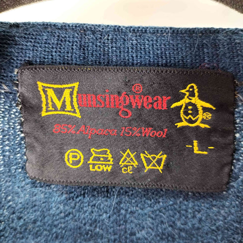 マンシングウェア Munsingwear アルパカウール カーディガン メンズ import:L