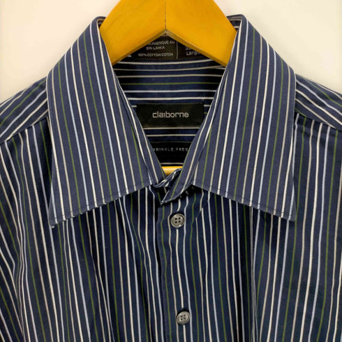 クレイボーン Claiborne ストライプシャツ メンズ import:L