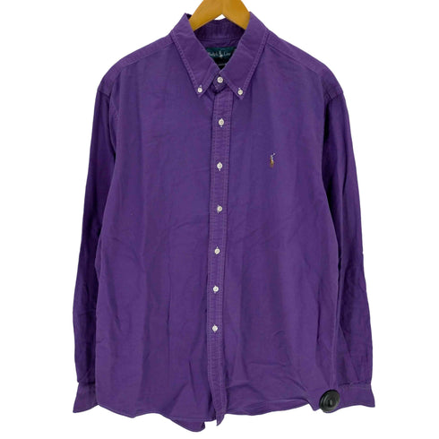 ラルフローレン RALPH LAUREN 後染め ボタンダウン オックスフォードシャツ メンズ import:XL