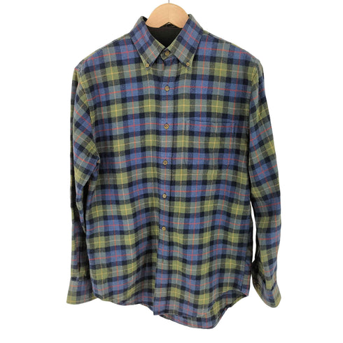 ランズエンド LANDS END ボタンダウン チェックシャツ メンズ import:S