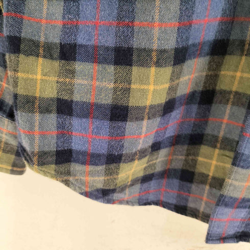 ランズエンド LANDS END ボタンダウン チェックシャツ メンズ import:S