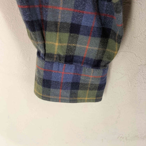 ランズエンド LANDS END ボタンダウン チェックシャツ メンズ import:S