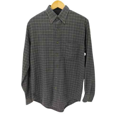 ランズエンド LANDS END ボタンダウン チェックシャツ メンズ import:S
