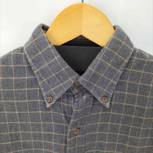 ランズエンド LANDS END ボタンダウン チェックシャツ メンズ import:S