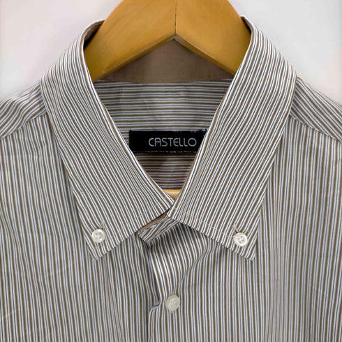 CASTELLO ストライプボタンダウンシャツ メンズ import:XL
