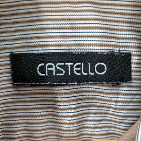 CASTELLO ストライプボタンダウンシャツ メンズ import:XL