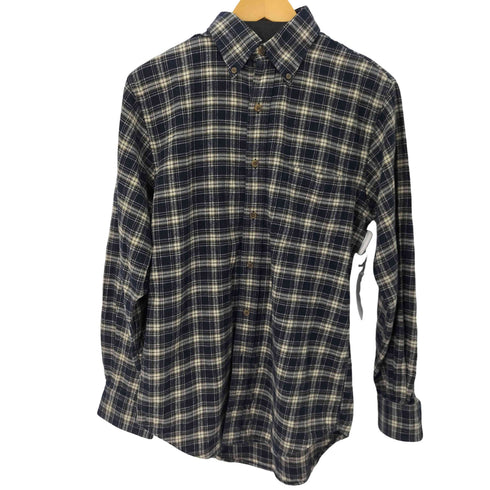 ランズエンド LANDS END ボタンダウン チェックシャツ メンズ import:S