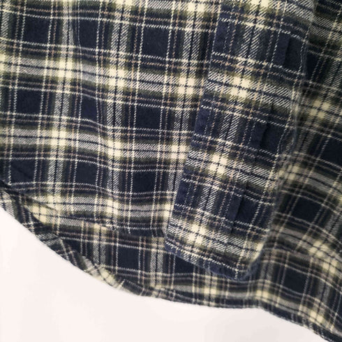 ランズエンド LANDS END ボタンダウン チェックシャツ メンズ import:S
