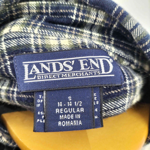 ランズエンド LANDS END ボタンダウン チェックシャツ メンズ import:S