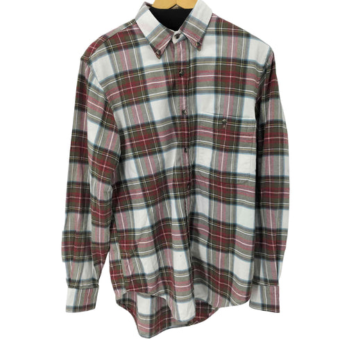 ランズエンド LANDS END ボタンダウン チェックシャツ メンズ import:S