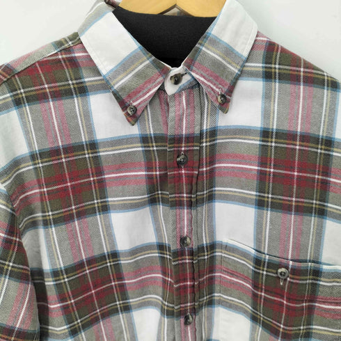 ランズエンド LANDS END ボタンダウン チェックシャツ メンズ import:S